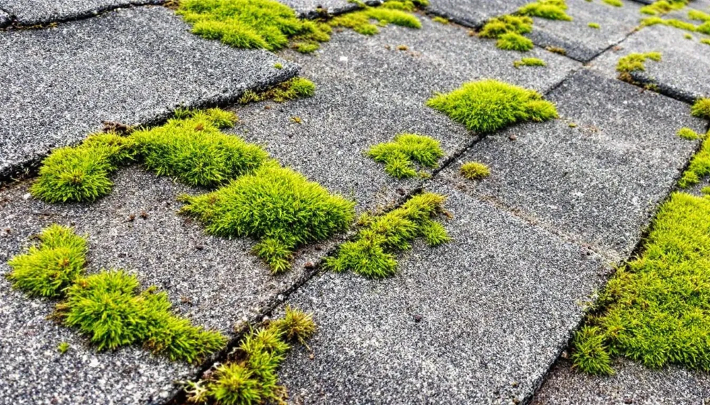 growing moss on the roof